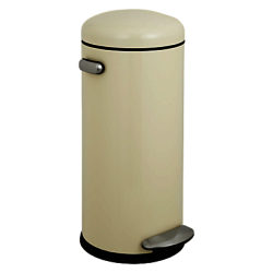 simplehuman Retro Round Pedal Bin, 30L Cream